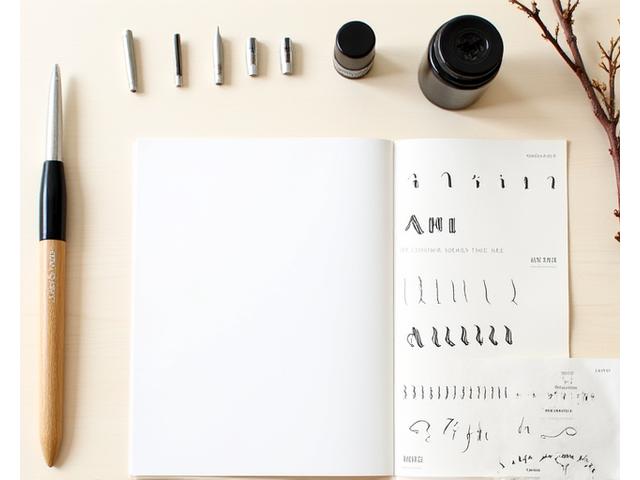 Inkwell Angler beginner's calligraphy starter kit with pen, ink, nibs, and instructional booklet.